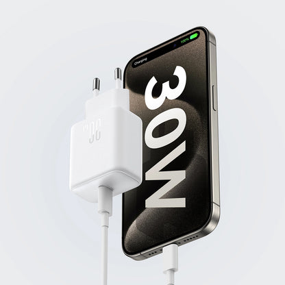 Φορτιστής Δικτύου Joyroom JR-TCF24, 30W, 3A, 1 x USB-C, Λευκό