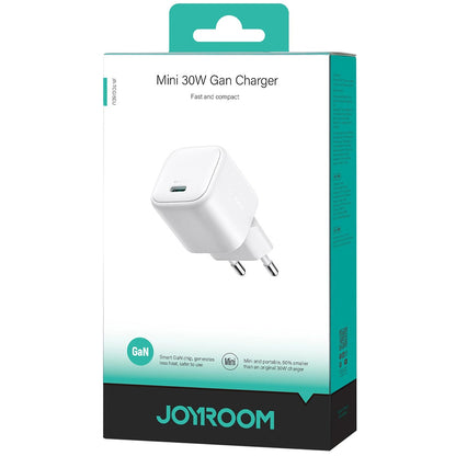 Φορτιστής Δικτύου Joyroom JR-TCG15 Mini, 30W, 3A, 1 x USB-C, Λευκό