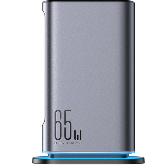 Φορτιστής Σταθμός Joyroom JR-TCM02, 65W, 3.25A, 2 x USB-A - 4 x USB-C, Γκρι