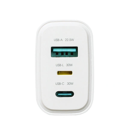 Joyroom JR-TG6 Network Charger, 30W, 3A, 1 x Lightning - 1 x USB-A - 1 x USB-C, White