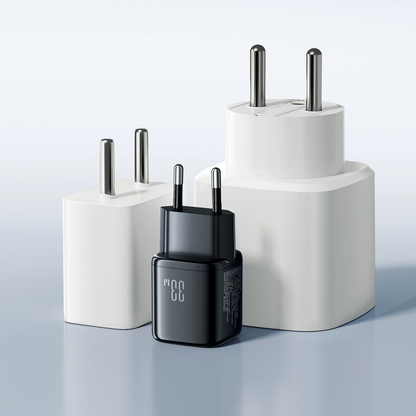 Φορτιστής Δικτύου Joyroom JR-TG7, 33W, 3A, 1 x USB-A - 1 x USB-C, Μαύρο