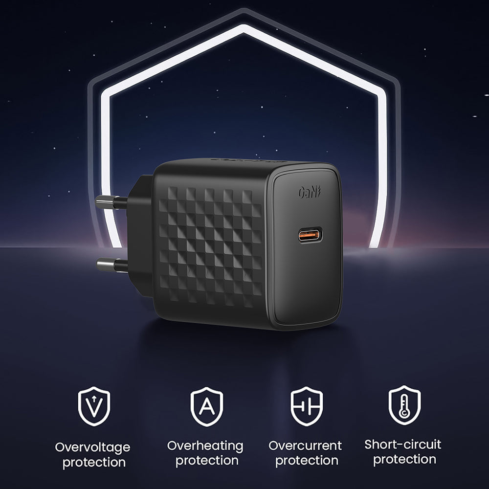 Φορτιστής Δικτύου Lito LC13, 20W, 3A, 1 x USB-C, Μαύρος