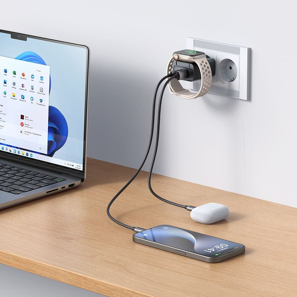 Φορτιστής Δικτύου McDodo CH-3700 Companion, 30W, 3A, 1 x USB-A - 1 x USB-C, Μαύρο