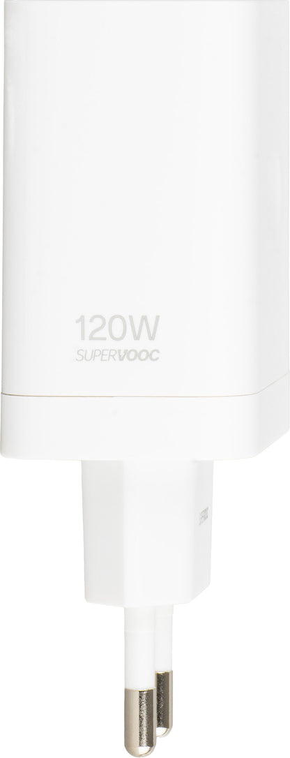 OnePlus Wall Charger, 120W, 1 x USB-A, White
