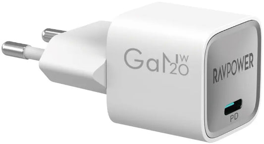 Φορτιστής Δικτύου RavPower RP-PC1056, 30W, 3A, 1 x USB-C, Λευκό