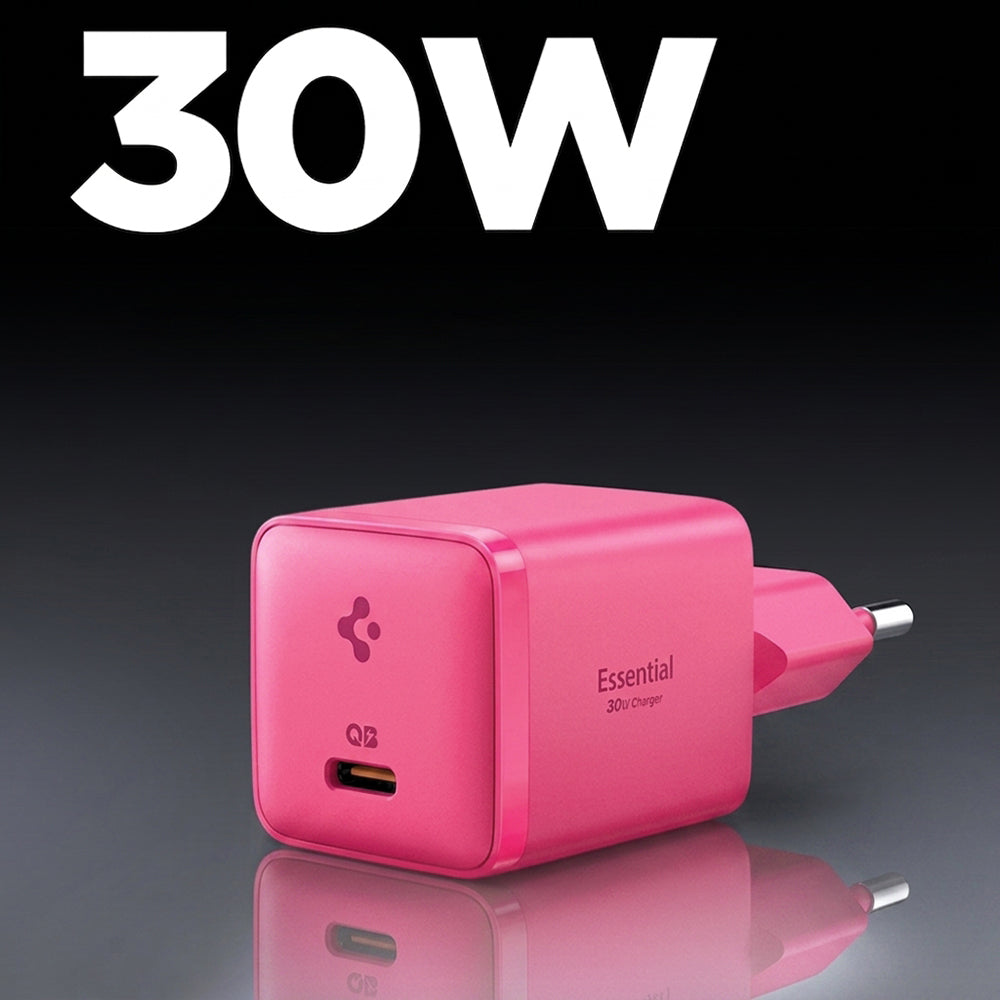 Φορτιστής Δικτύου Spigen EE301EU Essential, 30W, 3A, 1 x USB-C, Ροζ ACH10449