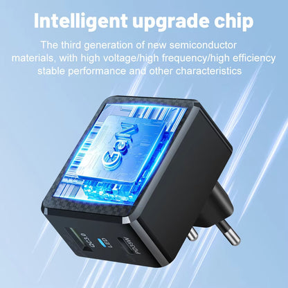 Φορτιστής Δικτύου Techsuit CHPD173 Tiny, 35W, 3A, 1 x USB-A - 1 x USB-C, Λευκό