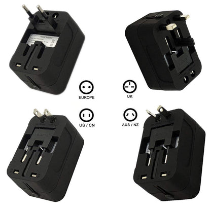 Techsuit HHT202 Travel Network Charger, 10W, 2A, 2 x USB-A, White