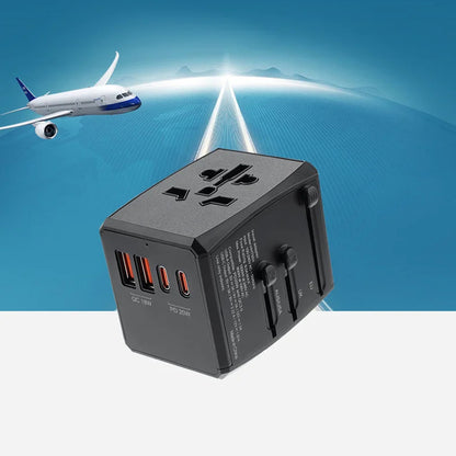 Φορτιστής Δικτύου Techsuit HHT904-W2 Travel, 20W, 3A, 2 x USB-A - 2 x USB-C, Λευκό