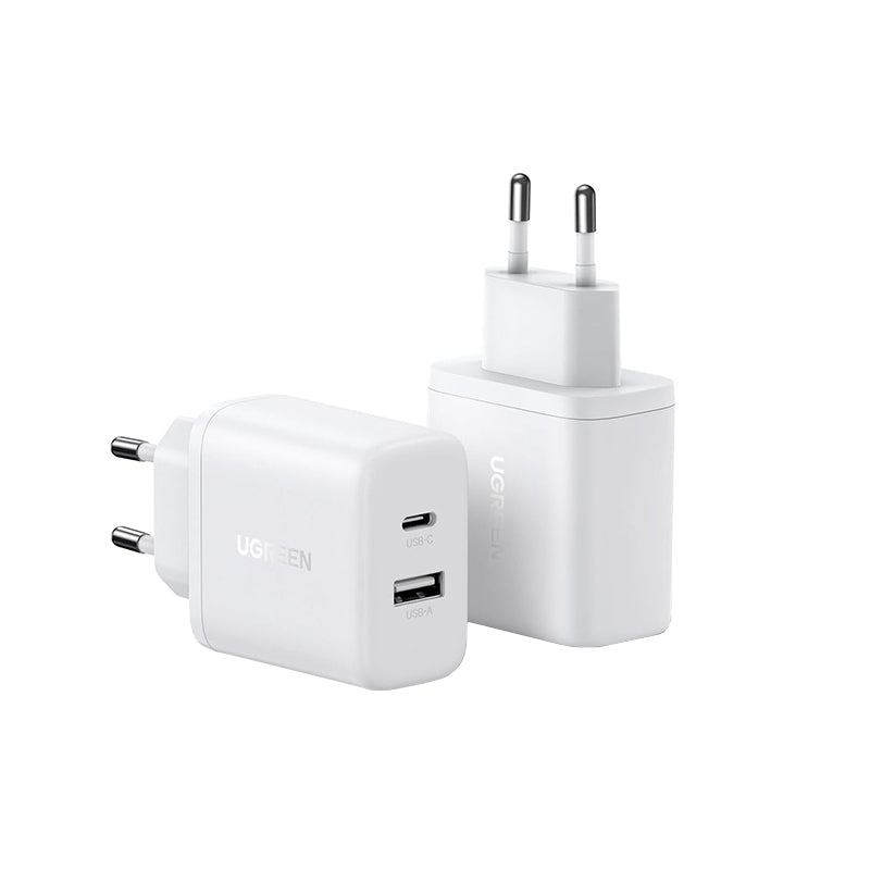 Φορτιστής Δικτύου UGREEN X227, 20W, 3A, 1 x USB-A - 1 x USB-C, Λευκό