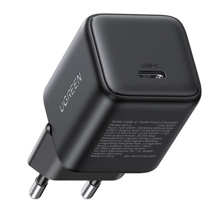 Φορτιστής Δικτύου UGREEN X513, 30W, 3A, 1 x USB-C, Μαύρο