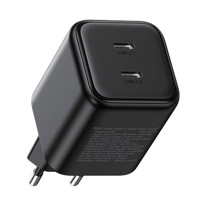 UGREEN X526 Network Charger (65058), 45W, 3A, 2 x USB-C, Black