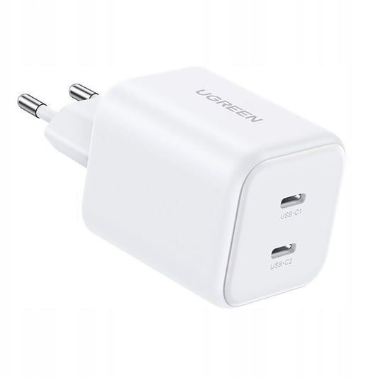 Φορτιστής Δικτύου UGREEN X526 (65154), 45W, 3A, 2 x USB-C, Λευκός