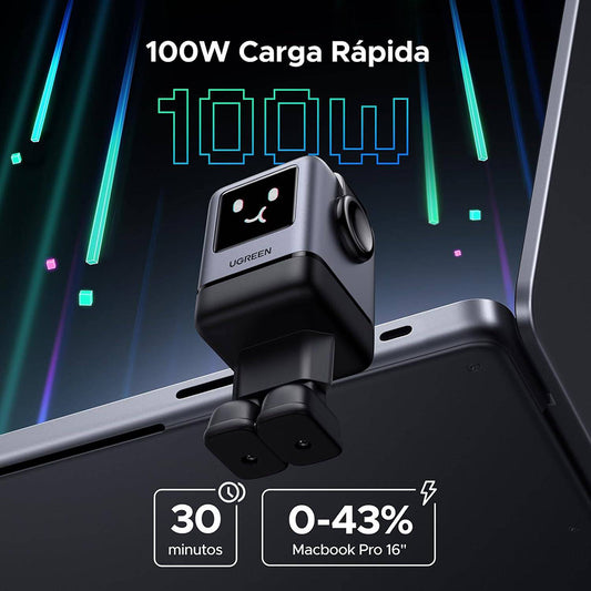 Φορτιστής Δικτύου UGREEN X688 Uno, 100W, 5A, 1 x USB-A - 3 x USB-C, Μαύρο