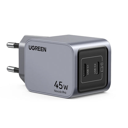 Φορτιστής δικτύου UGREEN X707 Nexode Pro, 45W, 3A, 2 x USB-C, γκρι 