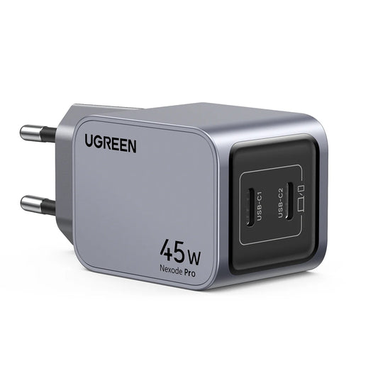 Φορτιστής δικτύου UGREEN X707 Nexode Pro, 45W, 3A, 2 x USB-C, γκρι 
