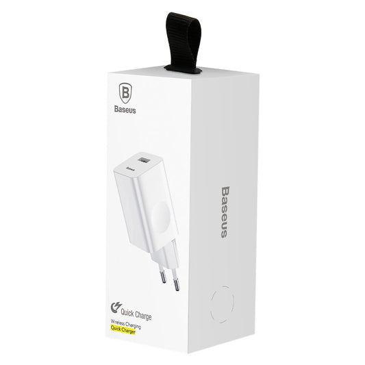 Φορτιστής Δικτύου Baseus, 24W, 3A, 1 x USB-A, Λευκό CCALL-BX02