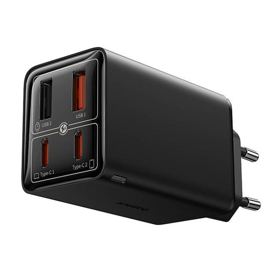 USB-C Network Charger Baseus GaN 6 Pro, 65W, 3.25A, 2 x USB-A - 2 x USB-C, Black P10162701113113-00