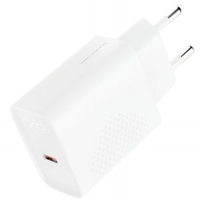 Φορτιστής Δικτύου USB-C XO Design L160, 20W, 3A, 1 x USB-C, Λευκό