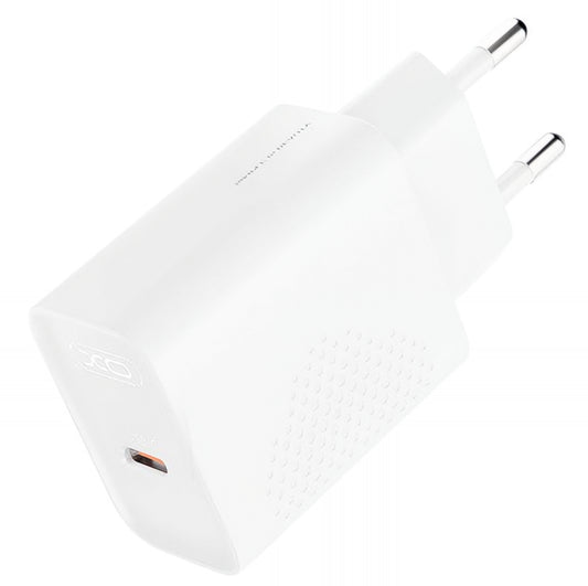 Φορτιστής Δικτύου USB-C XO Design L160, 20W, 3A, 1 x USB-C, Λευκό