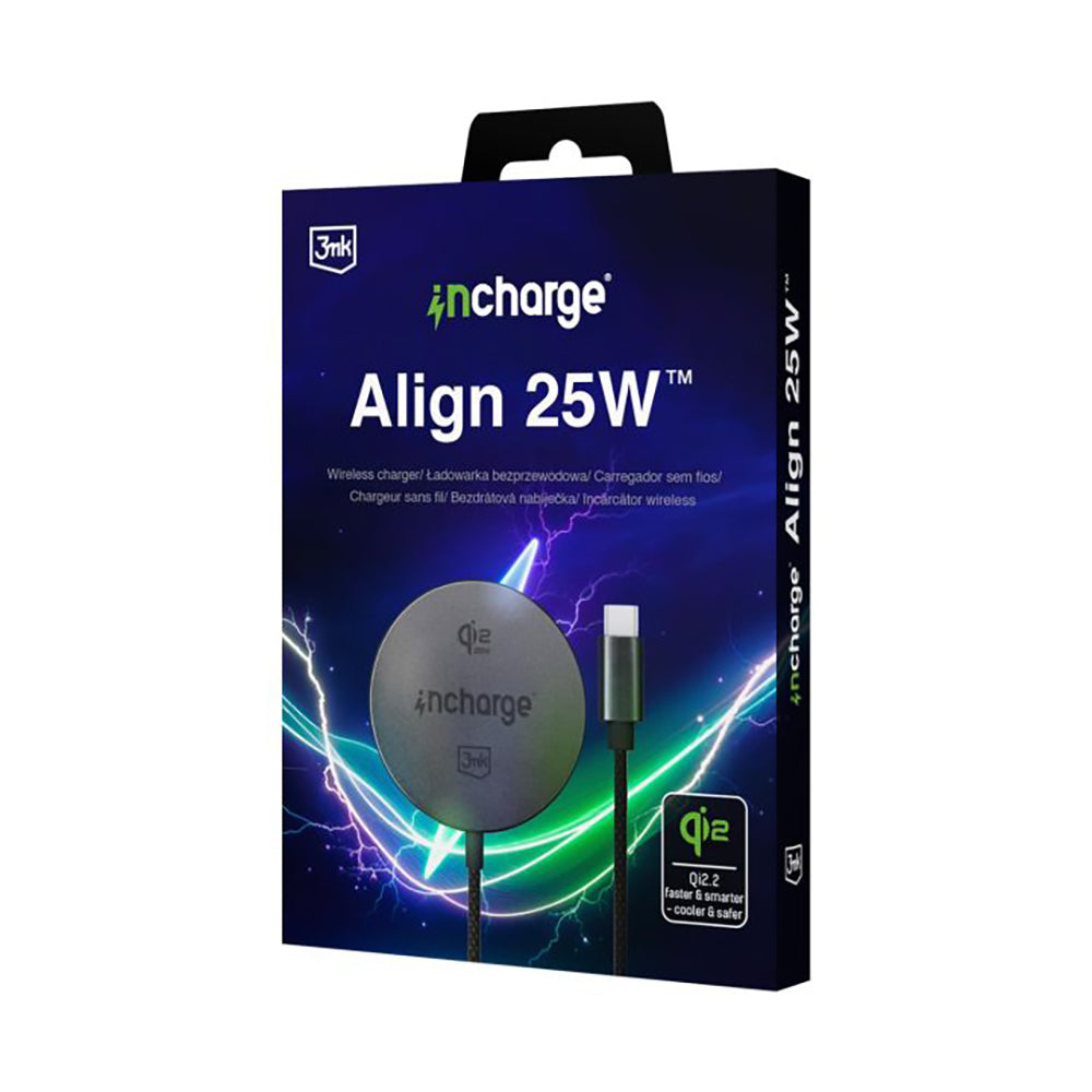 Ασύρματος Φορτιστής Δικτύου 3MK Align, 25W, Μαύρο