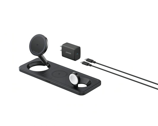 Φορτιστής Δικτύου Ασύρματος Anker MagGo 3in1, 15W, 1.67A, Μαύρος B25M1311