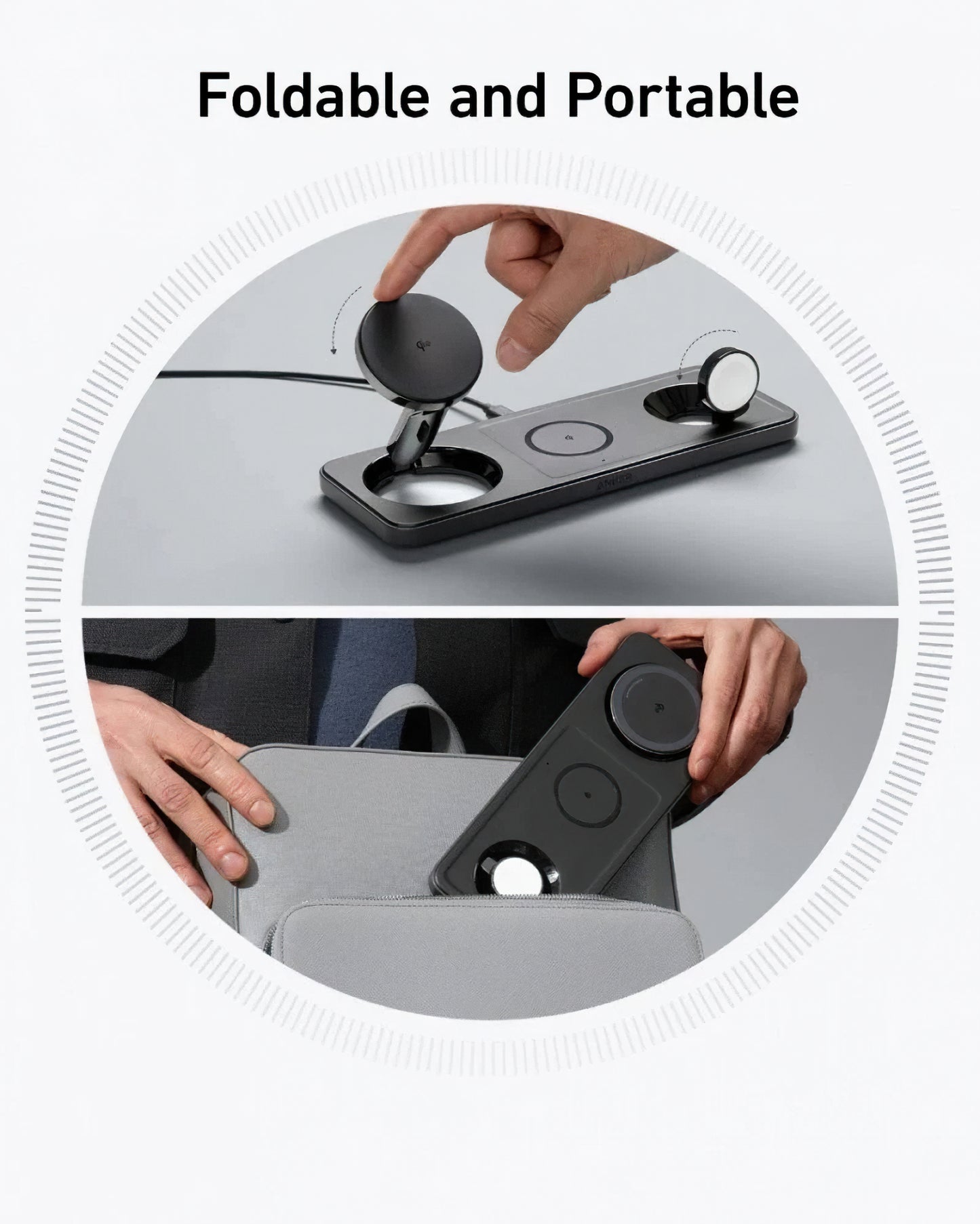 Φορτιστής Δικτύου Ασύρματος Anker MagGo 3in1, 15W, 1.67A, Μαύρος B25M1311