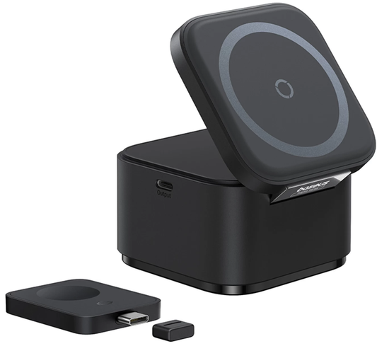Ασύρματος φορτιστής πρίζας Baseus MagPro 3 σε 1, 25 W, 1 x USB-C, Μαύρος P10264100123-01