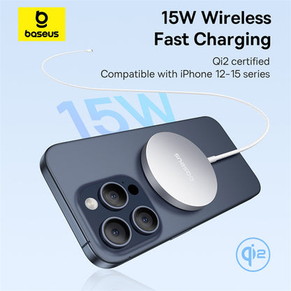 Φορτιστής Δικτύου Ασύρματος Baseus Simple Mini4 Air, 15W, 1.67A, Ασημί P10278200S11-00