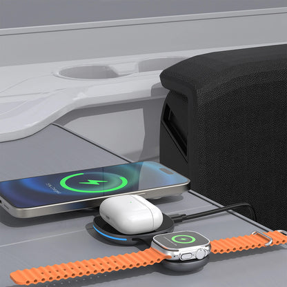 Φορτιστής Δικτύου Ασύρματος Dudao A11S 3σε1, 15W, Μαύρο