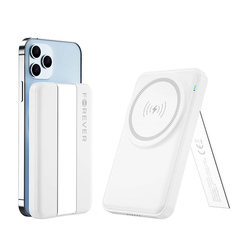 Φορτιστής Δικτύου Wireless Forever MACS-100 5in1, 20W, 3A, 1 x USB-A, Λευκό