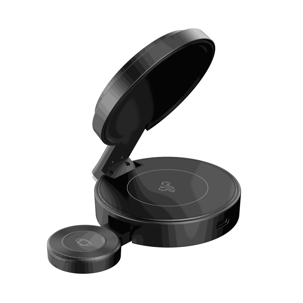 HAVIT W3100 3in1 Wireless Network Charger, 15W, 1.67A, Black