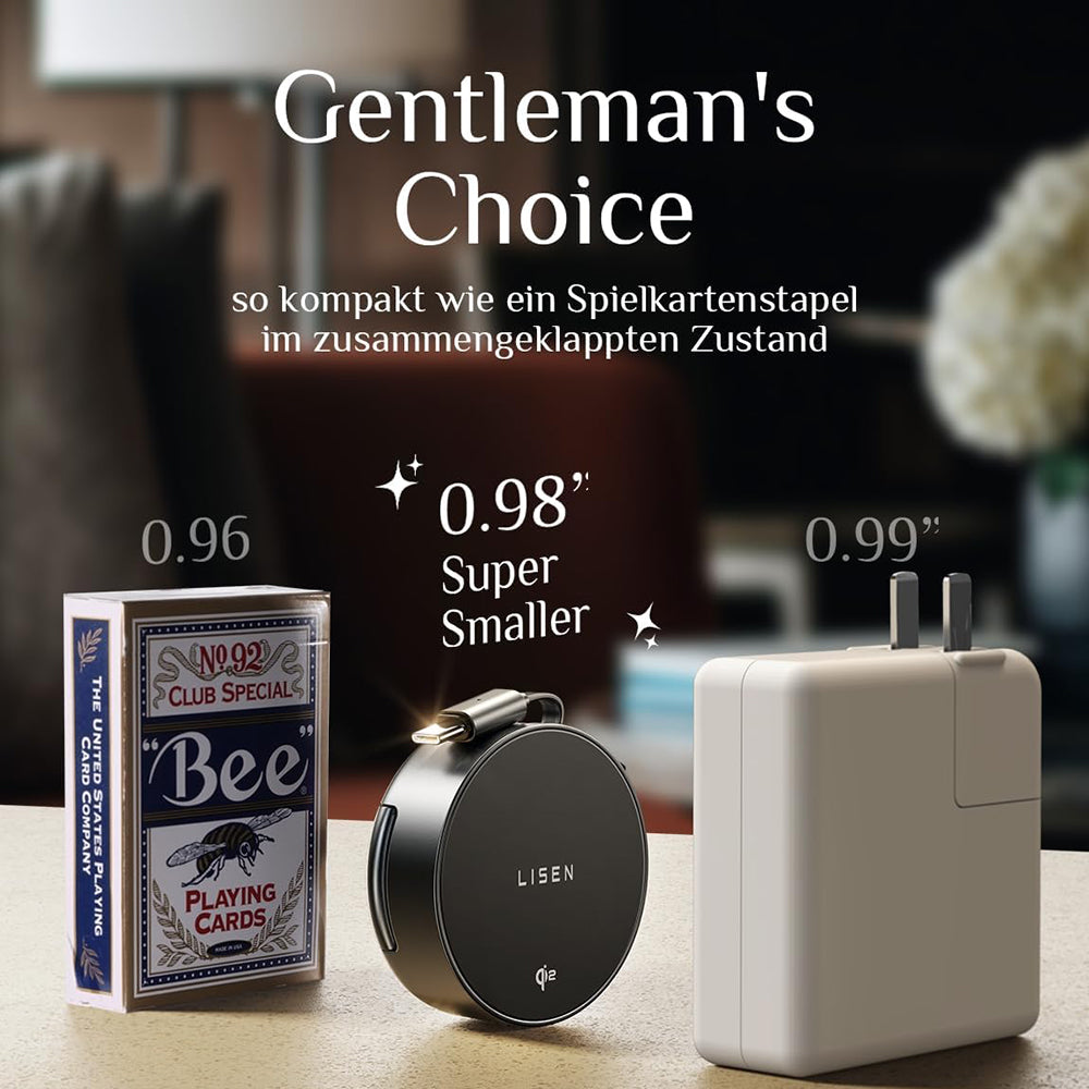 Φορτιστής Δικτύου Wireless Lisen W103 3in1, 7.5W, 1.1A, Μαύρο YL0324090008