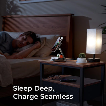 Φορτιστής Δικτύου Wireless Lisen 3in1, 15W, 1.67A, Μαύρο YL0424010003