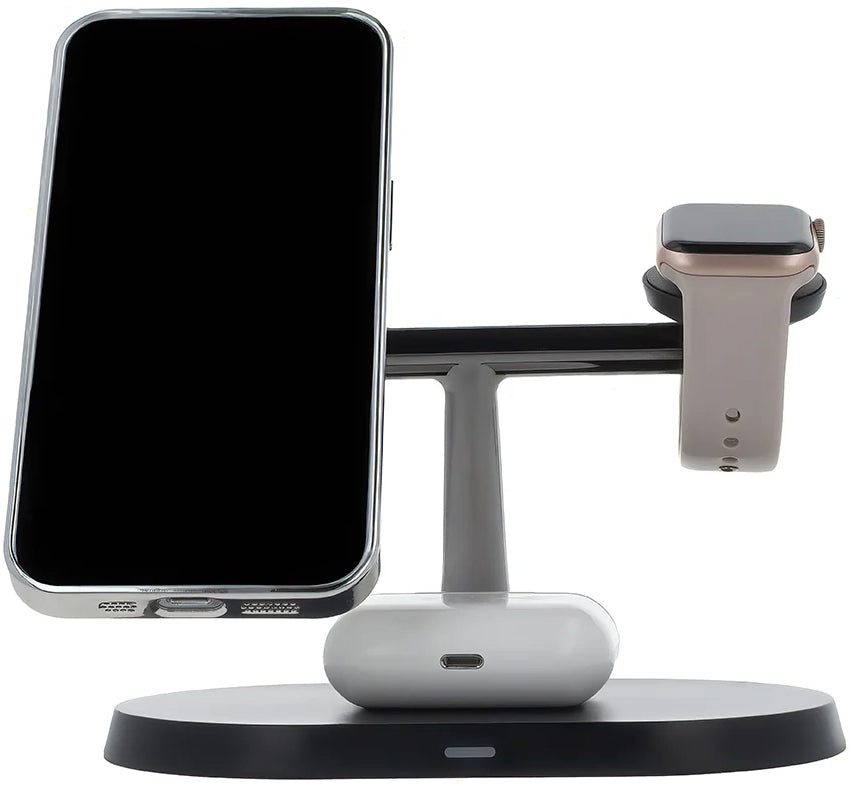 Φορτιστής Δικτύου Wireless MaXlife MXWC-03 3in1, 15W, 1.67A, Μαύρο