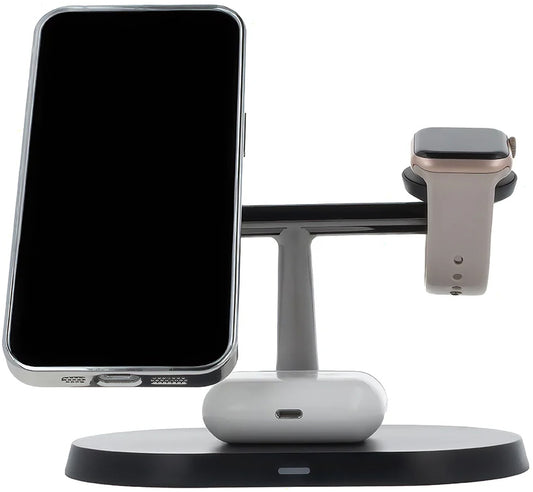 MaXlife MXWC-03 3in1 Wireless Network Charger, 15W, 1.67A, Black