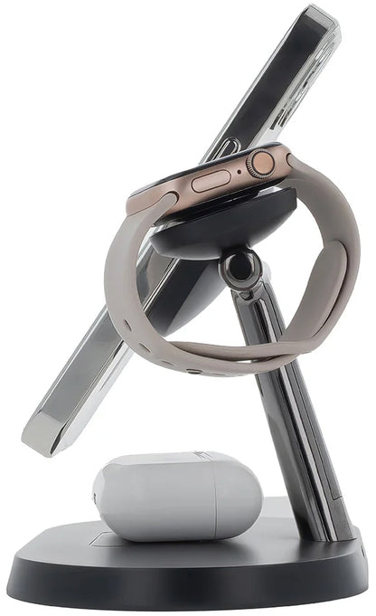 Φορτιστής Δικτύου Wireless MaXlife MXWC-03 3in1, 15W, 1.67A, Μαύρο