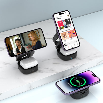 Φορτιστής Δικτύου Wireless MaXlife MXWC-06 3in1, 15W, 1.67A, Μαύρο
