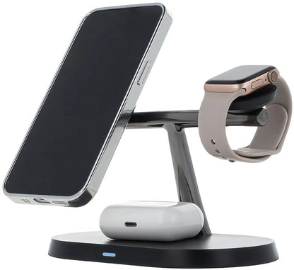 Φορτιστής Δικτύου Wireless MaXlife MXWC-03 3in1, 15W, 1.67A, Μαύρο