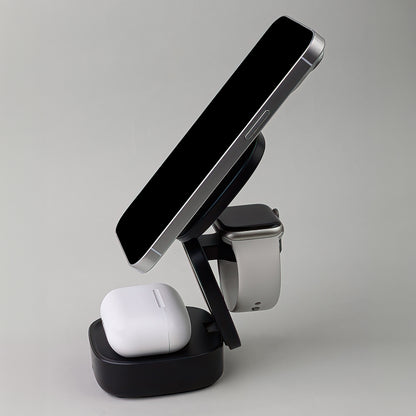 Φορτιστής Δικτύου Wireless MaXlife MXWC-06 3in1, 15W, 1.67A, Μαύρο
