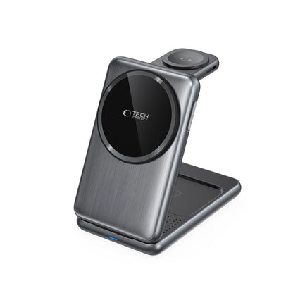 Φορτιστής Δικτύου Ασύρματος Tech-Protect A42 3σε1, 15W, 1.67A, Γκρι