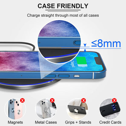 Φορτιστής Δικτύου Wireless Techsuit CHWR031 Premium, 15W, 1.67A, Λευκό