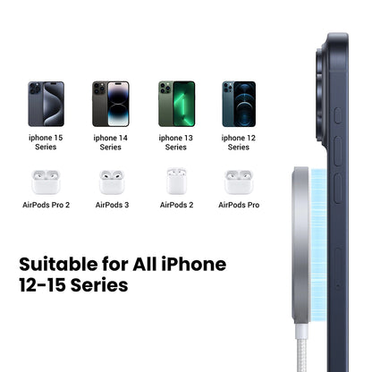 Φορτιστής Δικτύου Ασύρματος UGREEN W703, 15W, 1.67A, Μαύρο