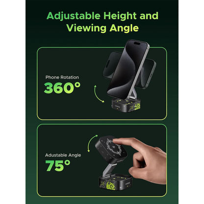 Φορτιστής Δικτύου Ασύρματος UGREEN Genshin Impact Ed.W702 2σε1, 25W, 1.67A, 1 x USB-C, Μαύρο