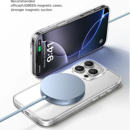 Φορτιστής Δικτύου Ασύρματος UGREEN MagFlow, 25W, Μπλε