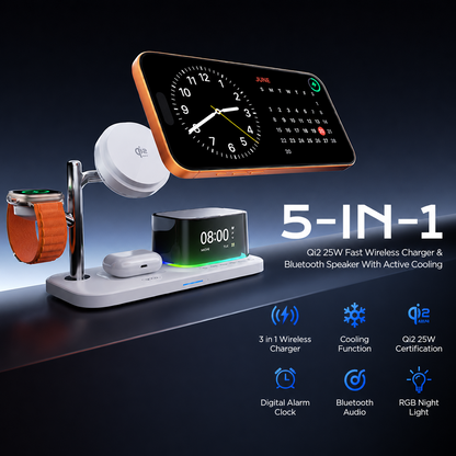 Φορτιστής Δικτύου Ασύρματος XO Design CX045 3σε1, 25W, Μαύρο