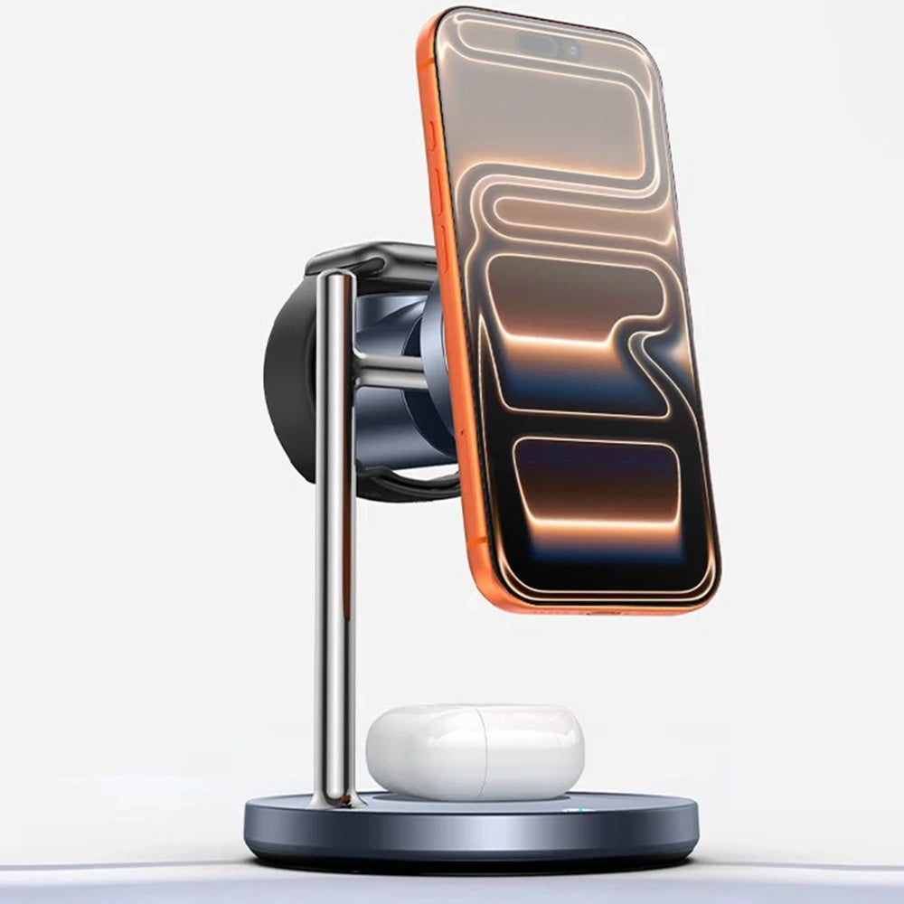 Φορτιστής Δικτύου Ασύρματος Yesido DS40 3σε1, 25W, 1.67A, Μαύρος