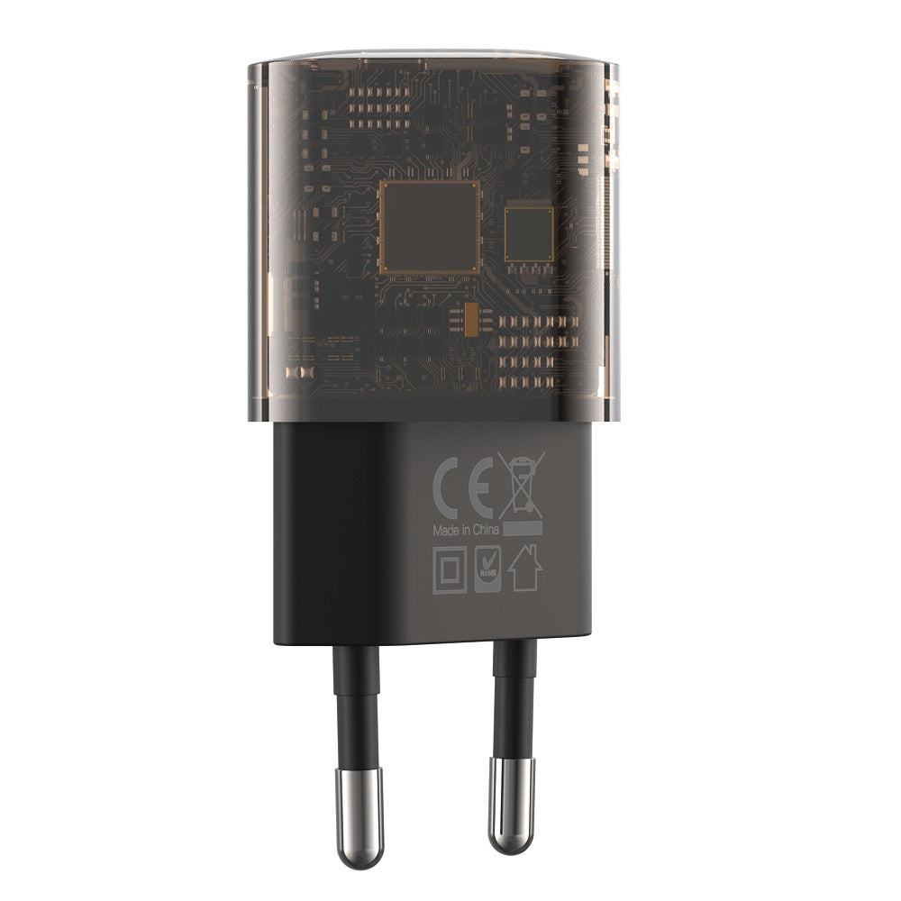 Φορτιστής Δικτύου XO Design CE05, 30W, 3A, 1 x USB-A - 1 x USB-C, Καφέ