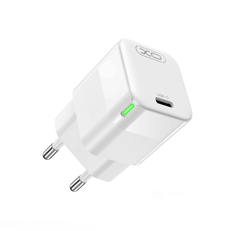 Φορτιστής Δικτύου XO Design CE06, 30W, 3A, 1 x USB-C, Λευκό