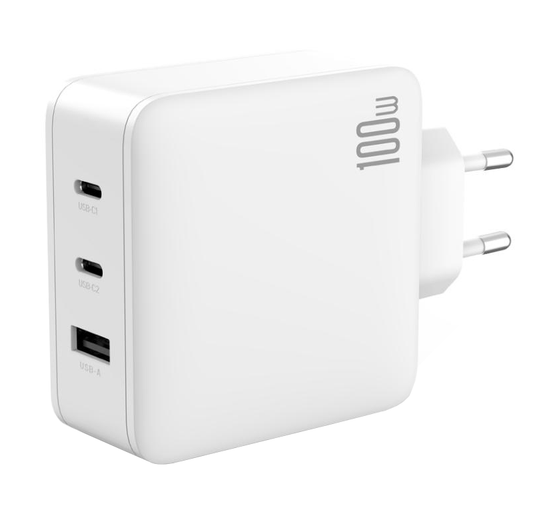 Φορτιστής Δικτύου XO Design CE14, 100W, 3.25A, 1 x USB-A - 2 x USB-C, Λευκό